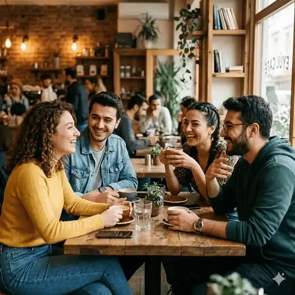 Online sohbet ortamını temsil eden görsel